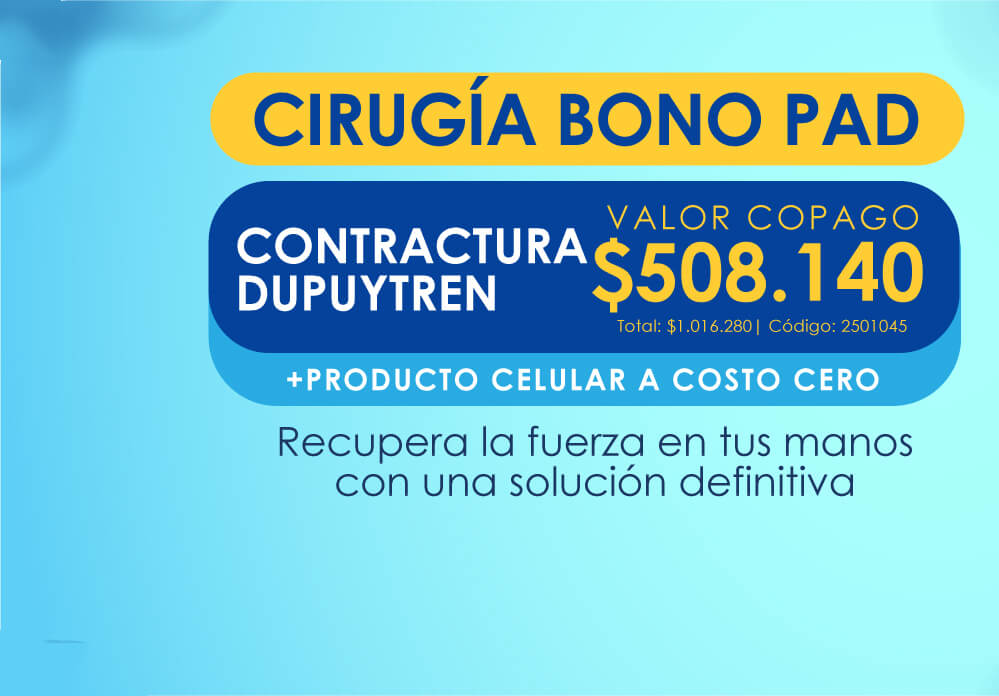 Cirugía Bono PAD — contractura de Dupuytren